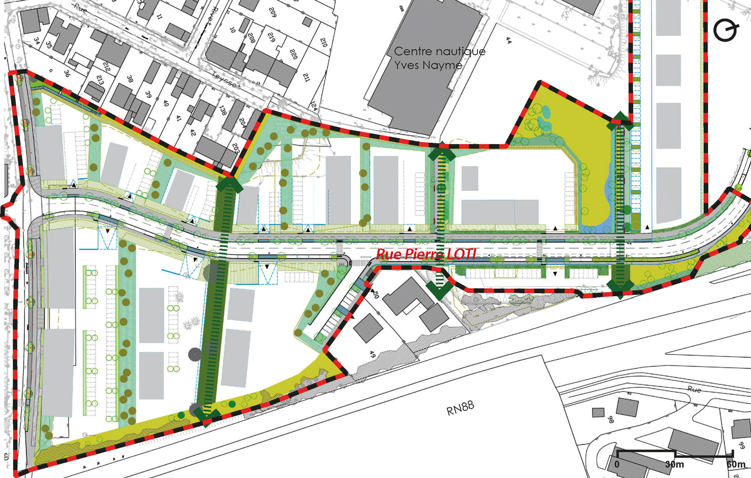ZA Pierre Loti - Plan masse